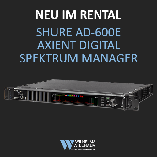 Shure AD-600E Axient digital spektrum manager